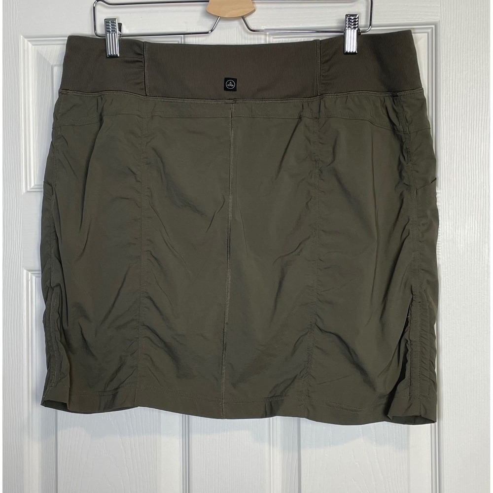 prAna Skort Womens XL Olive Hiking Athletic Skirt Shorts - Picture 3 of 12
